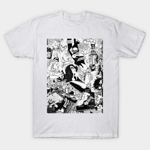 Vintage Comic Book Collage T-Shirt by tomrothster